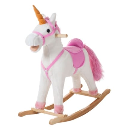 Toy Time Toy Time Plush Rocking Horse - Ride-On Toy Unicorn